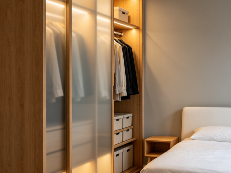 Sliding glass wardrobe doors